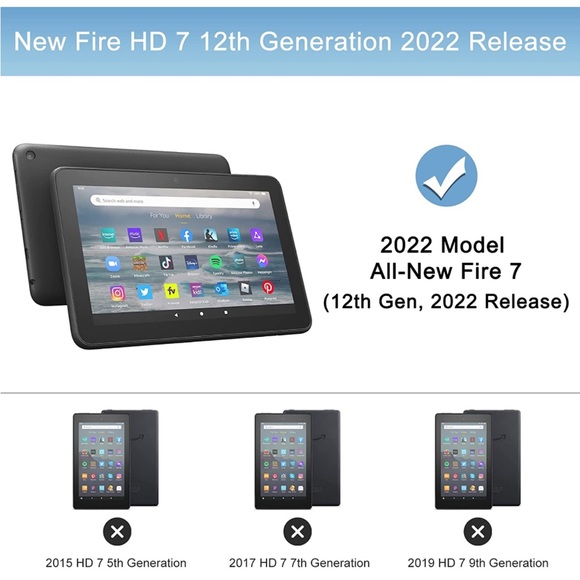 Kindle fire 7 case/ black and white composition book, NWT - Picture 2 of 9